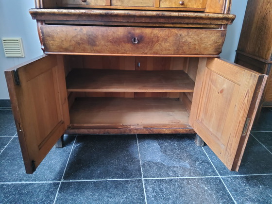 Image 1 of Secretaire in radica di noce Biedemeier