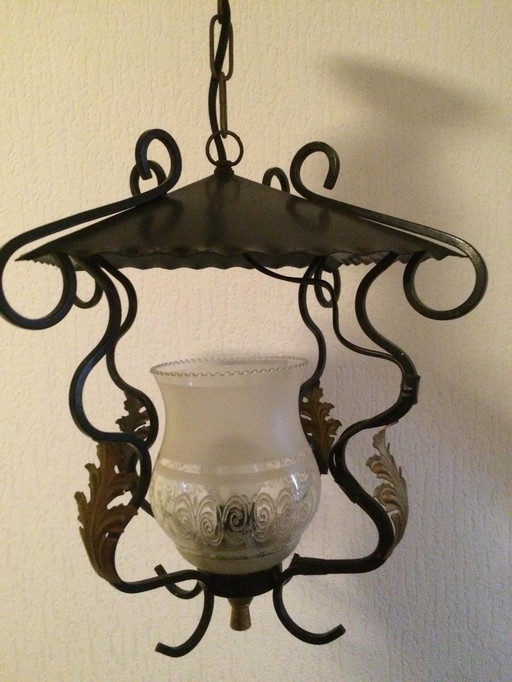 Leuke oude hanglamp!