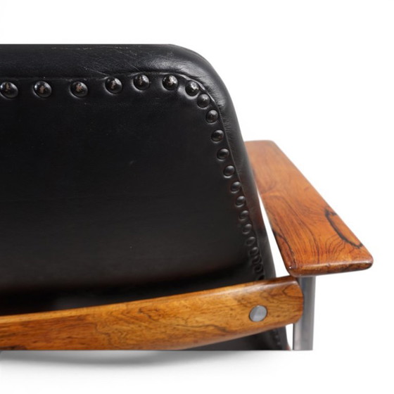 Image 1 of Leren fauteuil van Sven Ivar Dysthe voor Dokka Møbler, 1960