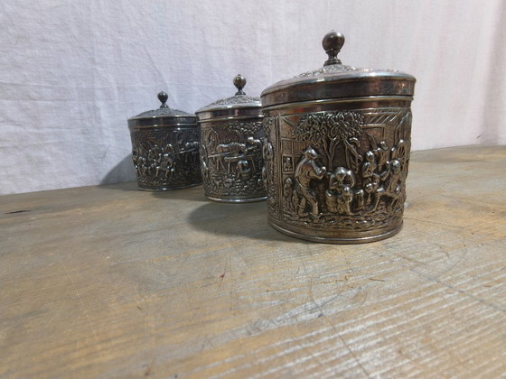 Image 1 of Douwe Egberts  Suiker en koffie bewaar blikjes 