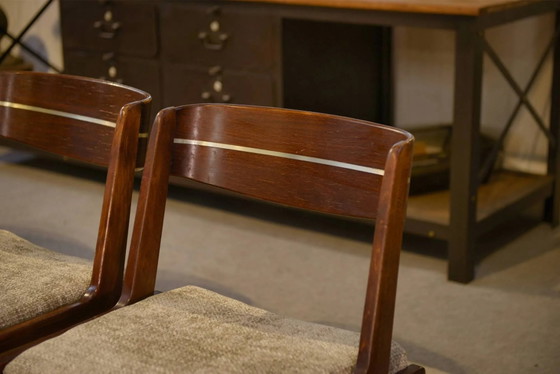 Set of 4 Scandinavian chairs from the 1960s. – Dining chairs, Wood (photo 3 of 11)