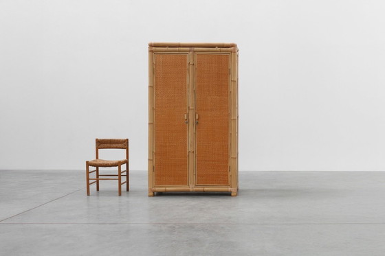 Image 1 of Armadio in bambù e rattan della metà del secolo scorso, Italia 1960 ca.