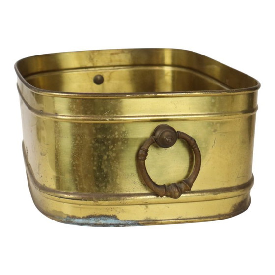 Grande fioriera ovale in ottone, vintage, XL, vaso portaoggetti 41 cm – Vasi per piante, Brass (photo 4 of 15)