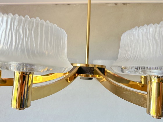Lampadario Vintage XL Hillebrand – Glass, Metal (photo 7 of 16)