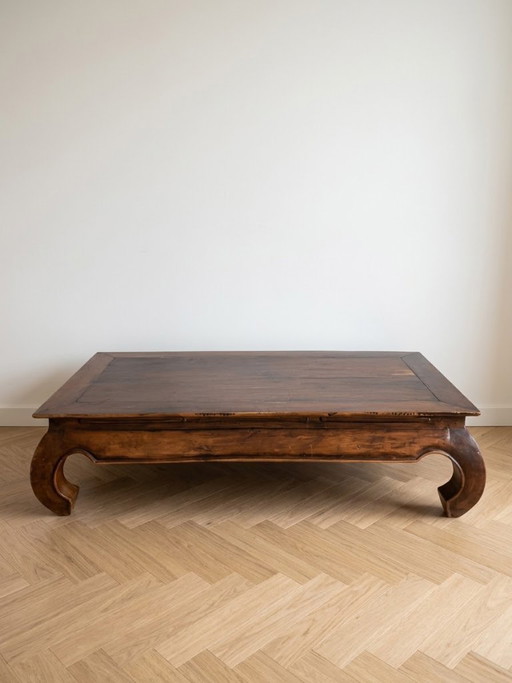 Antiker Couchtisch aus Massivholz – Orientalischer Stil – salontafels, Wood