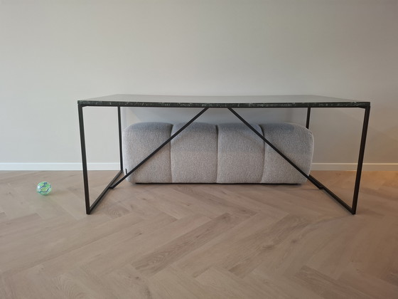 Image 1 of Green marble dining table, brand: Furnified