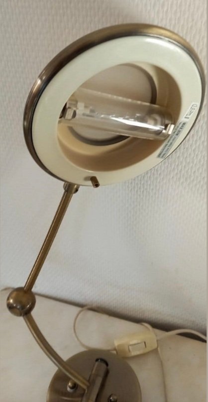 Prachtige Jan des Bouvrie wandlamp messing jaren 90 Boxford Holland