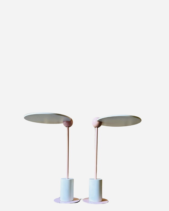 Image 1 of "Piccolo" side table in Memphis style - Edward Geluk for ArCo, Netherlands, 1984 Rotatable