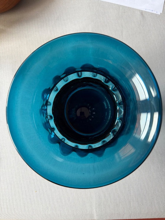 Blå Vase by Bertil Vallien For Boda Åfors Mid-Century Scandinavian Design – Glass (photo 4 of 5)