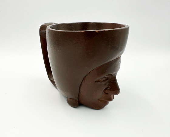 Image 1 of Taza africana de madera