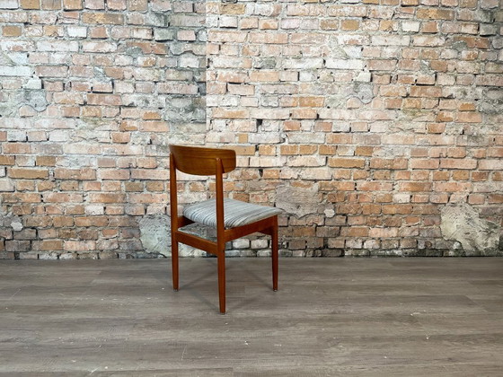 Image 1 of 4x Vintage Deense Stijl Stoelen Set 