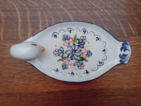 Image 1 of Piatto con testa d'oca e coltello abbinato