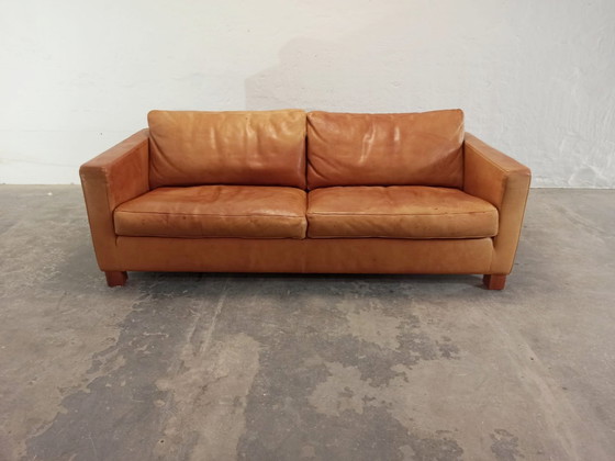 Image 1 of Molinari Cognac leather sofa 