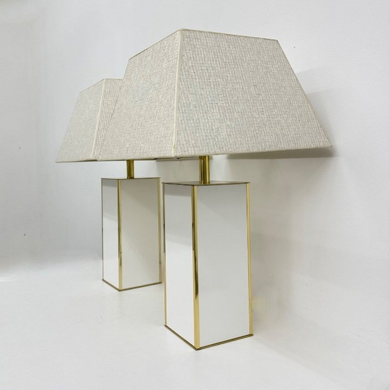 Image 1 of Pair of Maison Jansen Style Table Lamps, 1970s