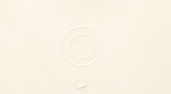 Image 1 of Sillón columpio blanco SM400K de Gerd Lange para Drabert, juego de 4, década de 1980