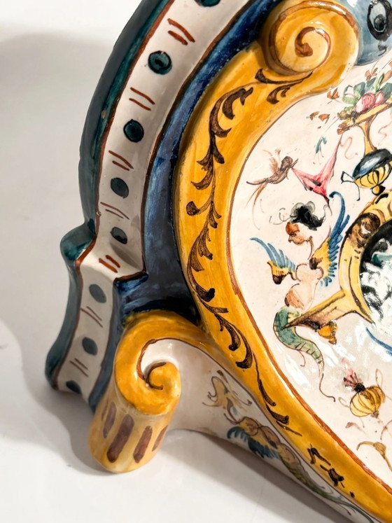 Handbemaltes Keramikregal aus Faenza, Anfang des 20. Jahrhunderts – Dekorative Objekte, Ceramic (photo 6 of 15)