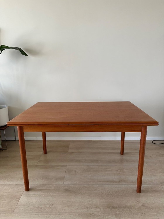 Image 1 of Vintage Danish Teak extendable table - Høng Stolefabrik