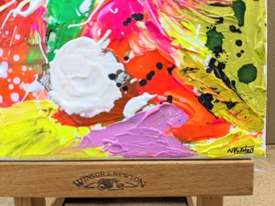 Image 1 of St Ives Abstract Acrylic Original Painting by Nigel Waters - Signed Artwork on Canvas