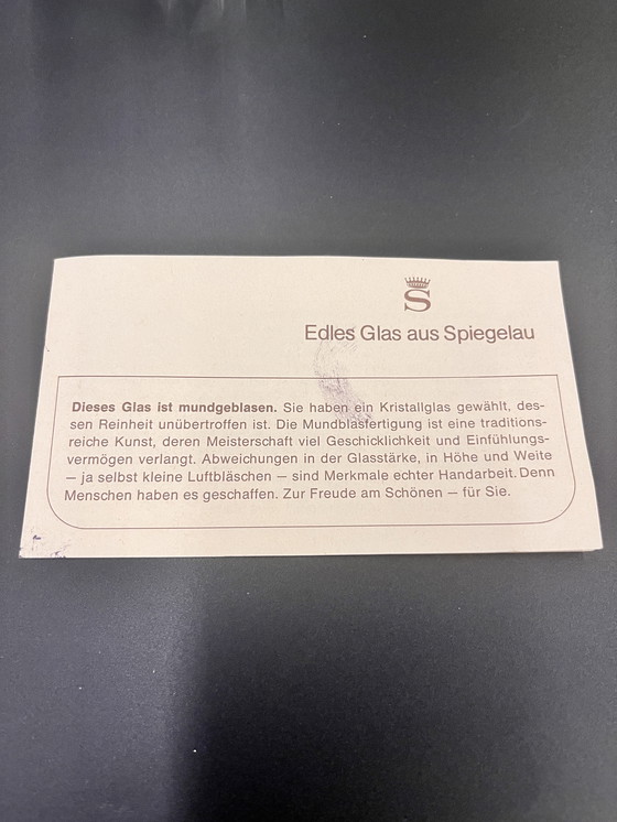 Image 1 of 6 bicchieri di cristallo Speigelau