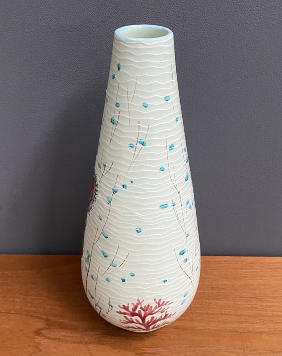 Image 1 of Italienische Vase, Modell 38-29 mit Seepferdchen-Dekor, 1960er Jahre