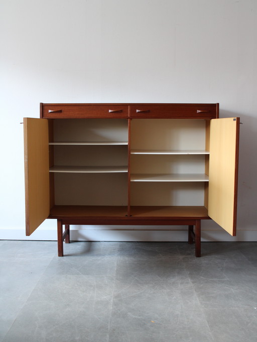 Vintage Swedish teak wall cabinet by Ulferts Tibro