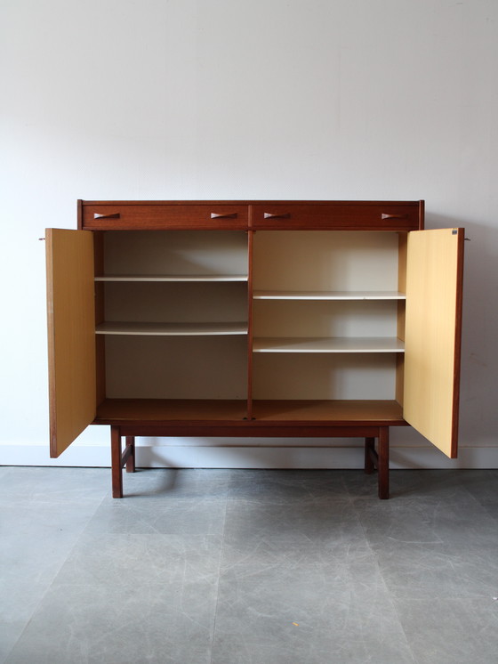 Image 1 of Vintage Swedish teak wall cabinet by Ulferts Tibro