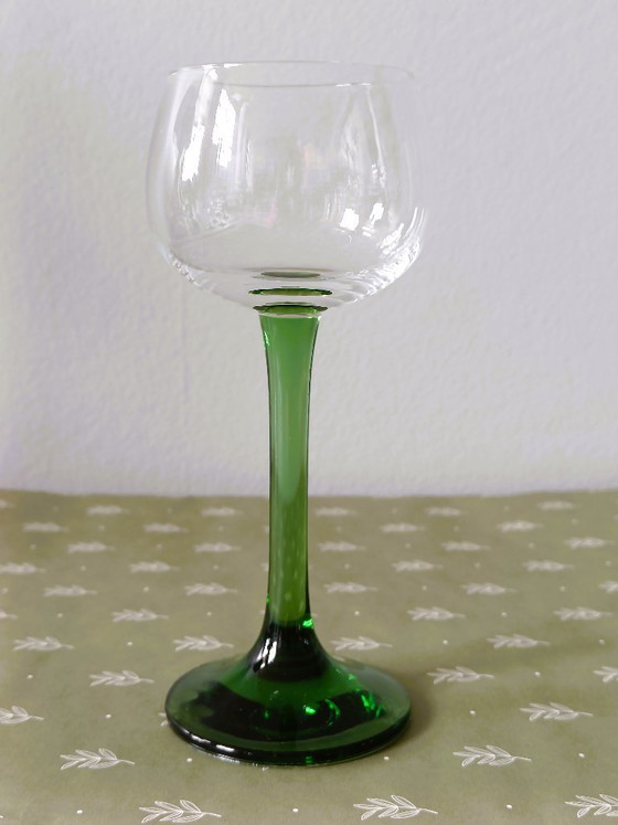 Image 1 of Luminarc Weingläser, grüner Stahl – 4er-Set