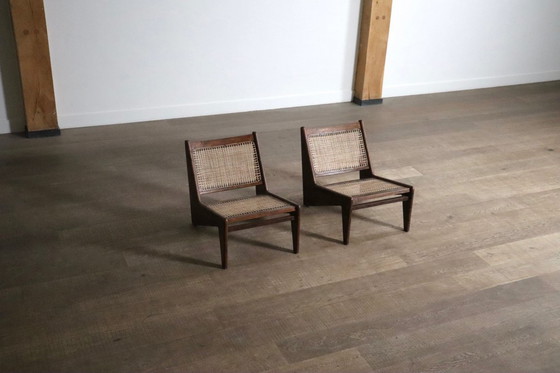 Image 1 of Pierre Jeanneret Kangaroo Chairs PJ-SI-59, Indien, 1955