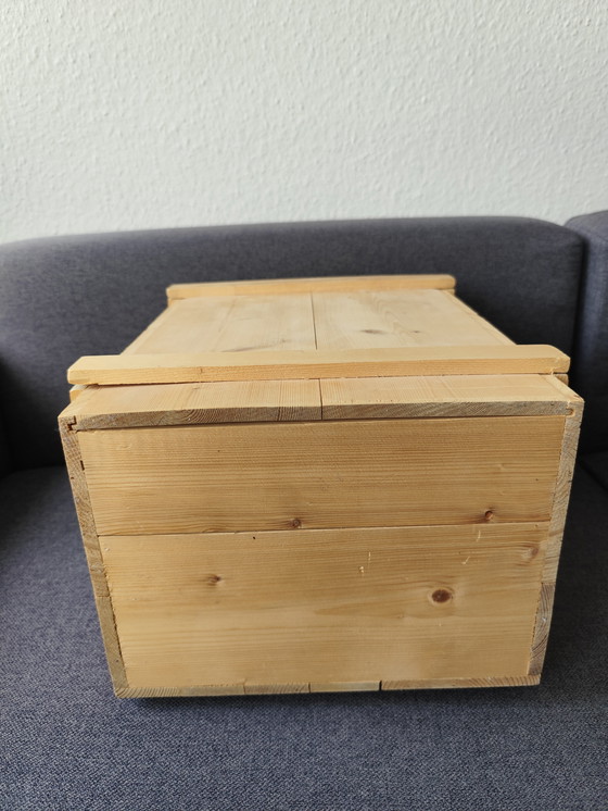 Image 1 of Scatola di legno • Scatola portaoggetti • Scatola per giocattoli • Scrigno del tesoro • 38×23×28 cm