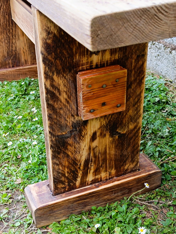 Image 1 of Banc en pin 1,18 m de longueur