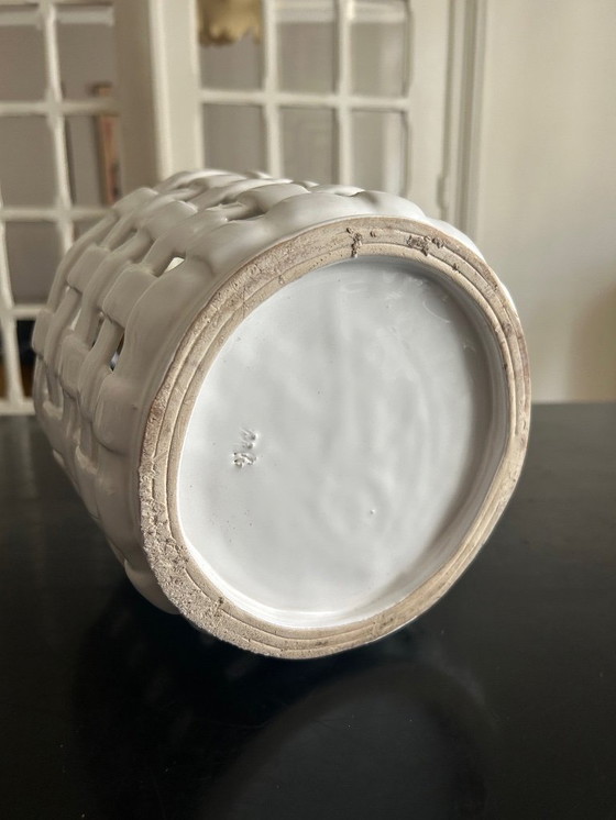 Image 1 of cache pot vintage en céramique 