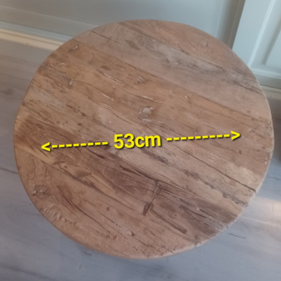 Image 1 of Industriële Spoorwegen bijzettafel sidetable Bibi cast-iron