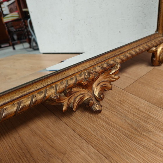 Image 1 of Vintage goudkleurige Barok Rococo spiegel, schouwspiegel Regency
