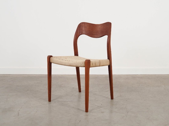 Image 1 of Teakhouten stoel, Deens design, jaren 60, ontwerper: Niels Otto Møller