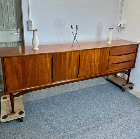 Vintage XL Dressoir Fredericia Teak Deens Design Jaren 70, Hout, Bruin (foto 3 van 15)
