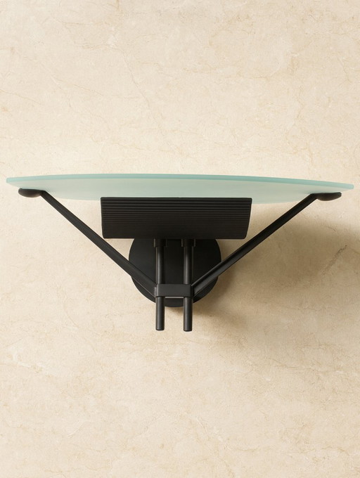 Wall lamp Postmodern Luci Accademia Italia Asahara Shigeaki lamp black Memphis Shogun 80s 90s