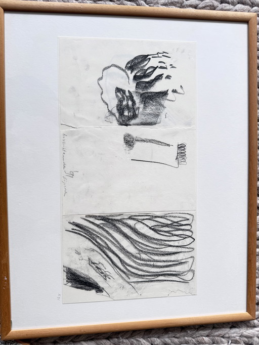 Krijt tekeningen Joop Striker