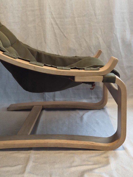 Poltrona Lounge Vintage 'Kroken' Åke Fribytter – Nelo Möbel, Poltrone, Oro, Tela (photo 11 of 15)
