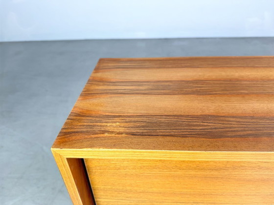 Image 1 of Original Midcentury Sideboard Nussbaum Vintage Hairpin Kommode