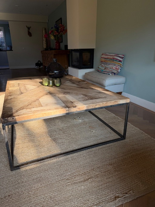 Ralph Lauren Home Parquet Ancien Couchtisch mit Holzplatte