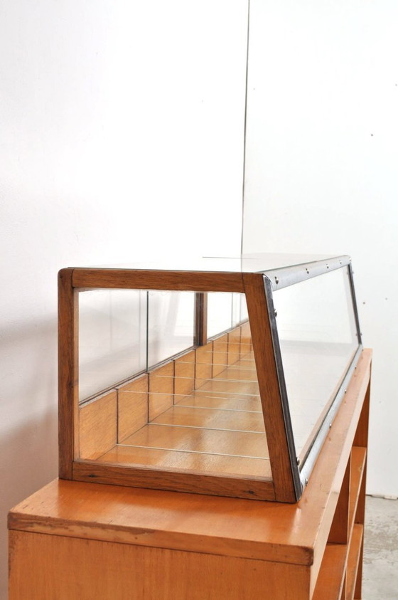 Vetrina da negozio / Vetrina da fornaio antica di Minks, anni '20 – Vetrine, Glass, Wood (photo 2 of 15)