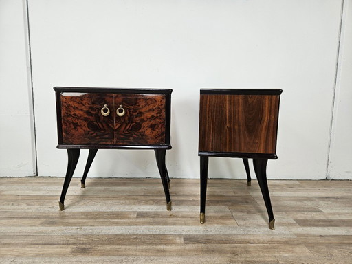 Pair of Mid Century mahogany bedside tables