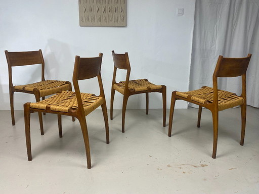 Serie de 4 sillas Habana – Gessef, Consorzio Sedie Friuli.