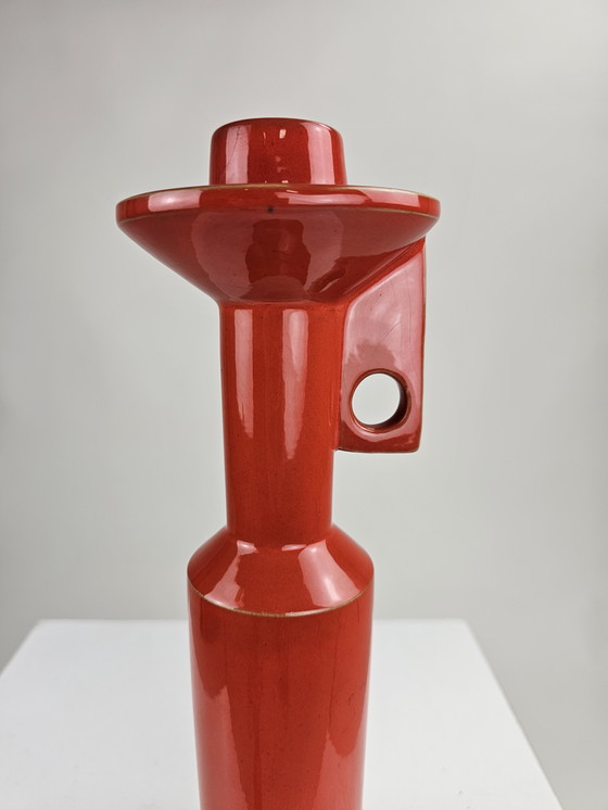 Image 1 of Ensemble de bougeoirs en céramique Enzo Bioli pour Il Picchio Italie 1970