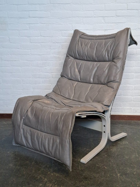 2x Siesta lounge armchairs by Ingmar Relling, 1960s – Westnofa, Leather, Wood, Vintage (photo 7 of 10)