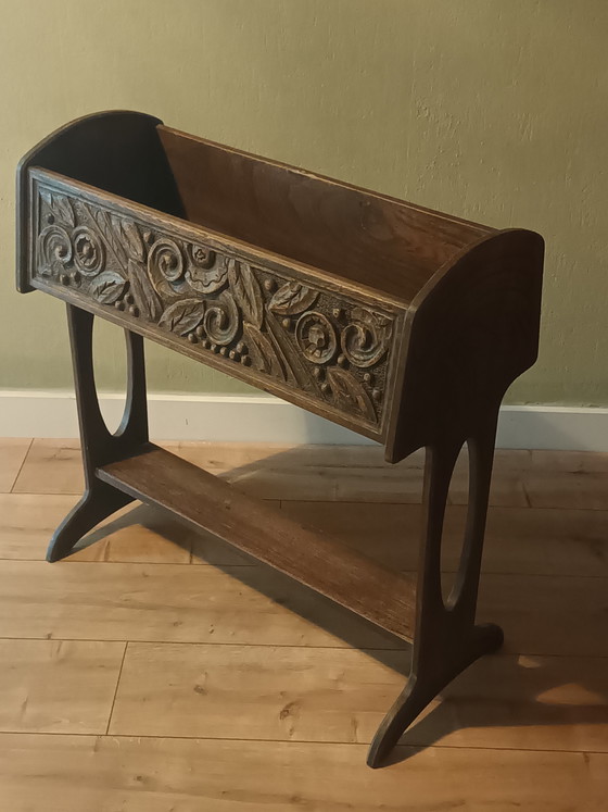 Image 1 of Art nouveau houten plantenbak