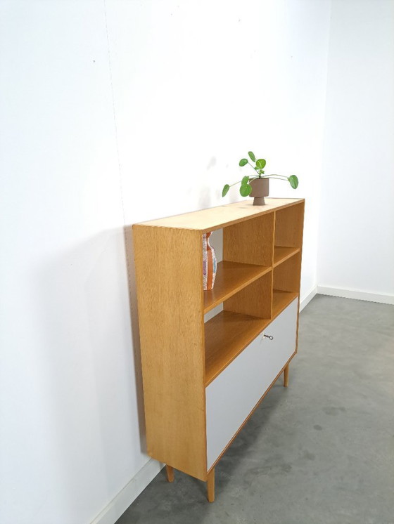 Image 1 of Danish Domino Mobler cabinet with flap door