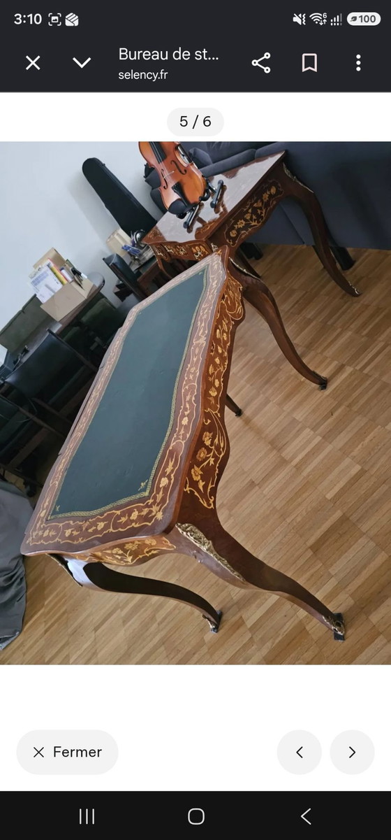 Scrivania in stile barocco, 3 cassetti, casa pedrino, Scrivanie, Legno, Marrone (foto 3 di 6)