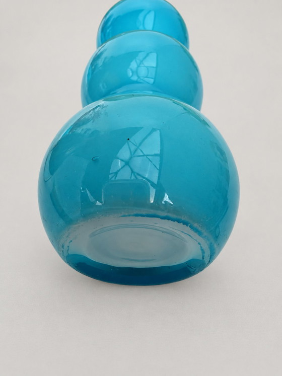 Vintage Empoli Italy Opaline Vases Set 60s/70s – Turquoise & Lime – emporio italy, Glass (photo 6 of 9)