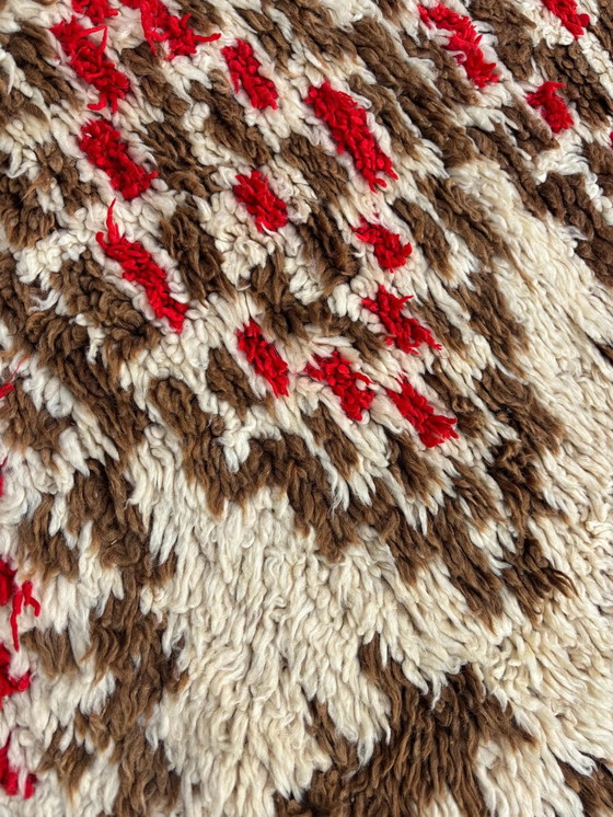 Image 1 of Vintage Berber Runner Wool Carpet